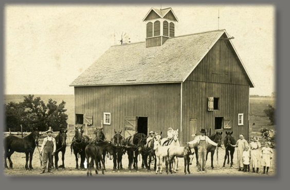 auf der Farm von Hermann Heinrich Böhling in Nebraska, 1900er Jahre
